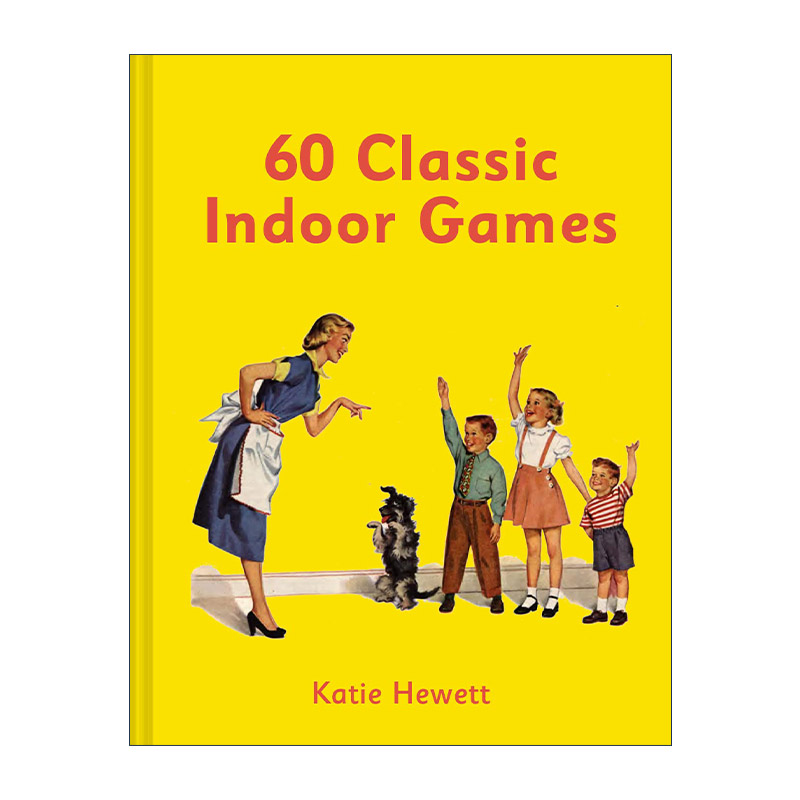 英文原版 60 Classic Indoor Games 六十个经典室内游戏 复古风格精装插画小书 重拾童年娱乐方式 英文版 进口英语原版书籍