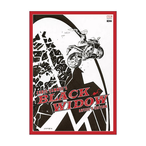 英文原版 Chris Samnee's Black Widow Artist's Edition 克里斯·萨姆尼 黑寡妇 手工原稿版 IDW漫画 精装收藏版 进口英语书籍
