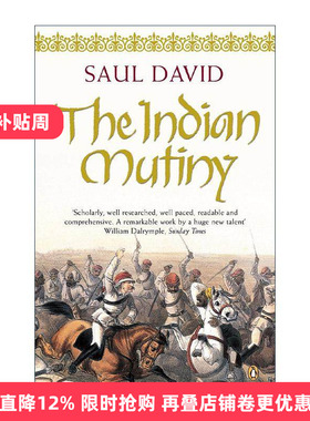 英文原版 The Indian Mutiny 印度兵变1857 印度人民反抗英国殖民统治 Saul David 英文版 进口英语原版书籍