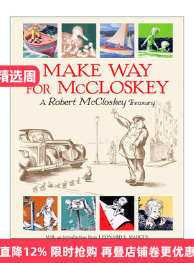英文原版 Make Way for McCloskey 让路给罗伯特?麦克洛斯基 儿童经典短故事集精装绘本 凯迪克金奖得主Robert McCloskey 进口书