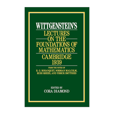 英文原版Wittgenstein's Lectures on the Foundations of Mathematics Cambridge 1939数学基础研究维特根斯坦1939年剑桥大学讲座