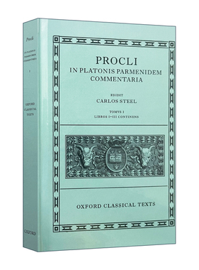 英文原版 Procli In Platonis Parmenidem Commentaria 柏拉图巴门尼德篇注释 第一卷 牛津古典文本系列 精装 进口英语原版书籍