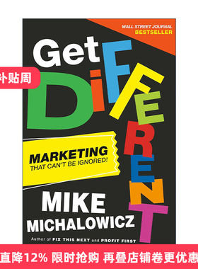 英文原版 Get Different 与众不同 不可忽视的市场营销指南 Mike Michalowicz 精装 英文版 进口英语原版书籍