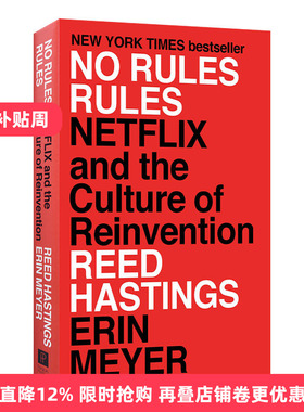 英文原版 No Rules Rules Netflix and the Culture of Reinvention 无规则的规则 Netflix公司文化的重塑 英文版 进口英语书籍