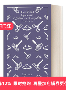 英文原版 The Life and Opinions of Tristram Shandy Gentleman 项狄传 劳伦斯·斯特恩 企鹅布纹经典系列 精装 英文版 进口书