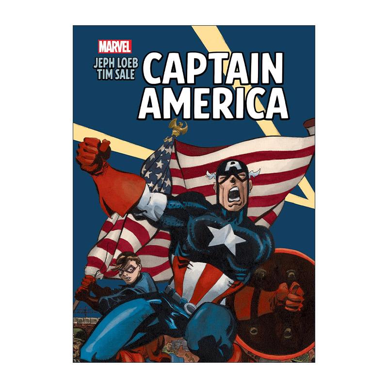 英文原版 Jeph Loeb & Tim Sale Captain America 美国队长 画廊版 卷0-5合集 豪华精装收藏版 英文版 进口英语原版书籍