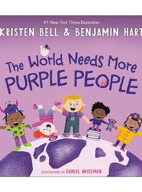 英文原版 The World Needs More Purple People My Purple World 世界上需要更多紫色的人 儿童精装情绪绘本 好奇心培养 英文版