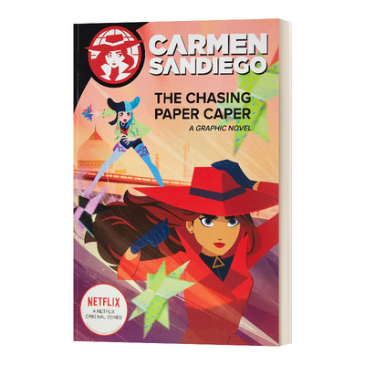 英文原版 The Chasing Paper Caper Graphic Novel 神偷卡门3 电影漫画故事图画书 Netflex剧 英文版 进口英语原版书籍