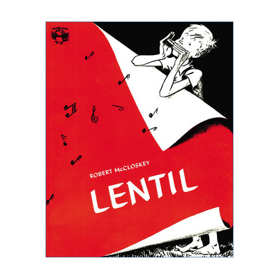 英文原版绘本 Lentil Picture Puffin Books 吹口琴的蓝特尔 儿童绘本 凯迪克金奖得主Robert McCloskey 英文版 进口英语原版书籍