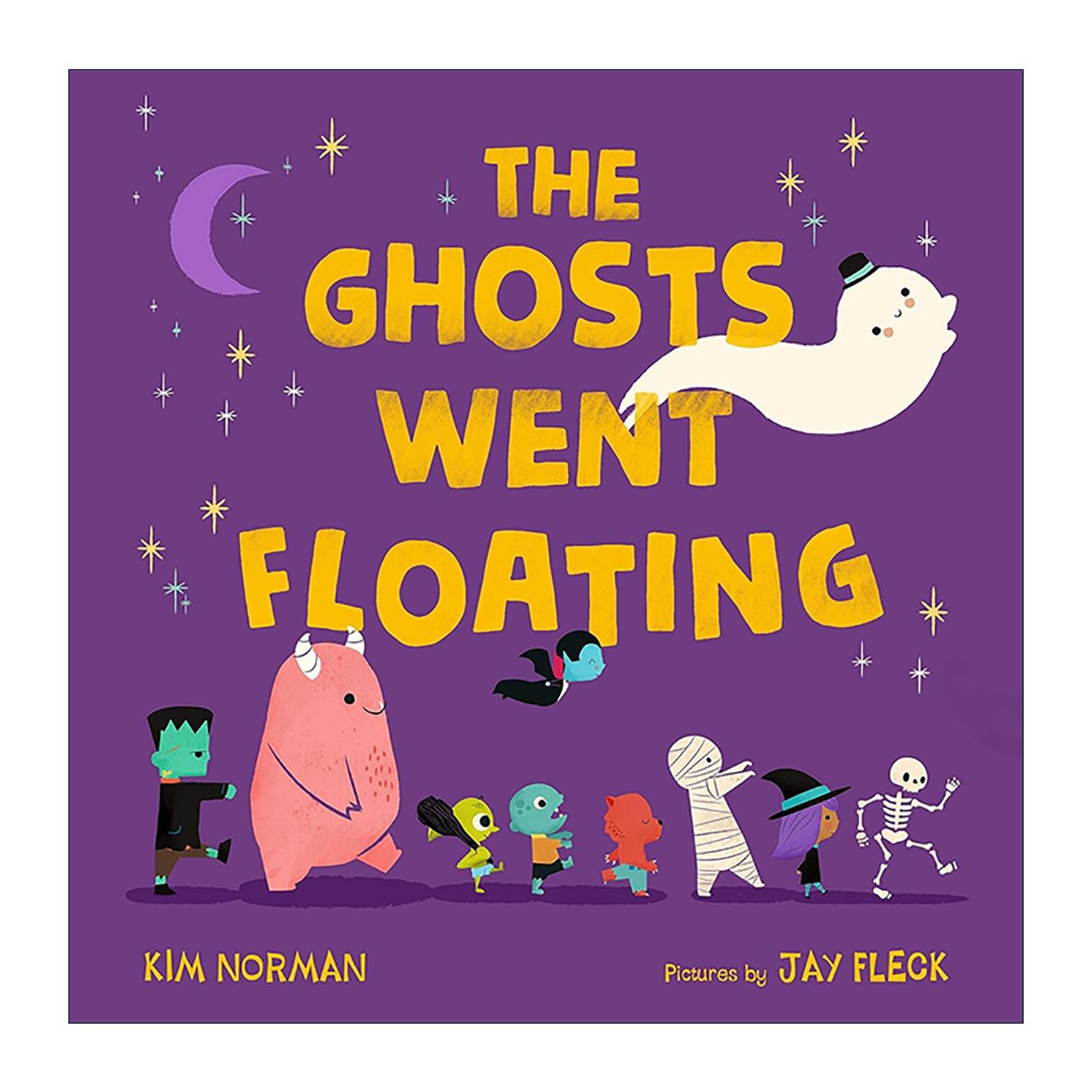 英文原版 The Ghosts Went Floating 飘啊飘 纸板书 蚂蚁行军育儿歌改编 英文版 进口英语原版书籍