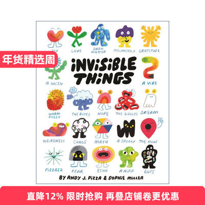 英文原版 Invisible Things 看见看不见 精装图画书 儿童的感知与感受 安迪·J.比萨 索菲·米勒 英文版 进口英语原版书籍