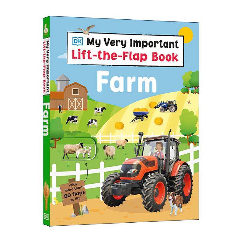 英文原版 My Very Important Lift-the-Flap Book Farm DK互动小百科 农场 纸板翻翻书 儿童科普百科 英文版 进口英语原版书籍