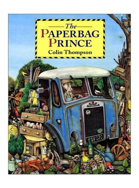 英文原版 The Paperbag Prince 纸袋王子 Colin Thompson绘本 英文版 进口英语原版书籍