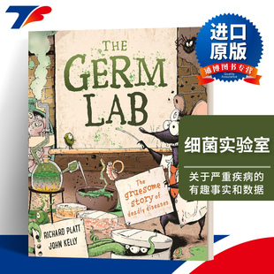 细菌实验室 致命疾病 可怕故事 The 科普绘本进口原版 Lab 精装 英文书籍 Germ