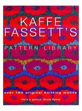 英文原版 Kaffe Fassett's Pattern Library 凯菲·法赛特 拼布艺术大师的编织图案设计指南 精装 英文版 进口英语原版书籍