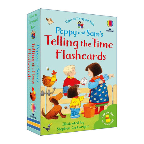 英文原版 Farmyard Tales Telling the Time Flashcards 农场故事波比和山姆 时间闪卡 英文版 进口英语原版书籍