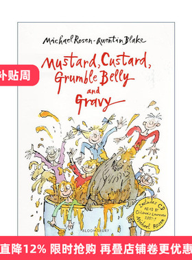 英文原版 Mustard  Custard  Grumble Belly and Gravy 芥末酱 奶油冻 数落肚皮和肉汁 迈克尔罗森儿童诗集 进口英语原版书籍