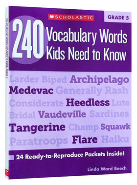 五年级孩子需要知道的240个单词词汇 240 Vocabulary Words Kids Need to Know Grade 5 英文原版