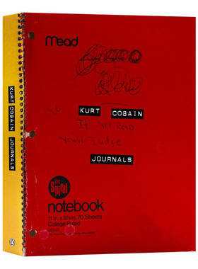 Kurt Cobain: Journals 涅槃乐队主唱柯特·科本 手稿画册进口原版英文书籍