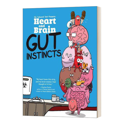 英文原版 Heart and Brain Gut Instincts An Awkward Yeti Collection 我身体里的恶作剧 肠道无难事 英文版 进口英语原版书籍