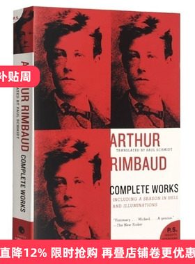 兰波作品全集 Arthur Rimbaud Complete Works 英文原版诗歌散文集 19世纪法国著名诗人阿尔蒂尔兰波 文学书籍