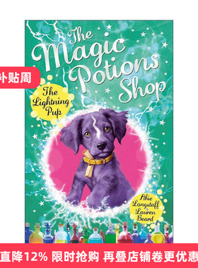 英文原版 The Magic Potions Shop The Lightning Pup 魔法药水商店4 儿童奇幻故事书 英文版 进口英语原版书籍