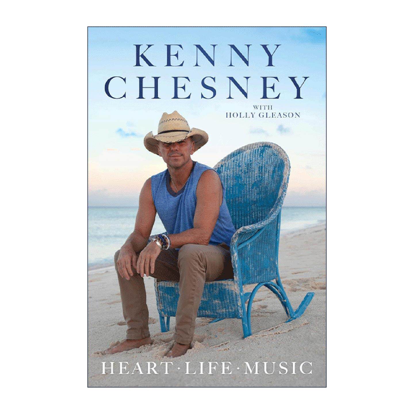 英文原版 Heart Life Music 心灵乐章 肯尼·切斯尼的人生纪实 精装 英文版 进口英语原版书籍