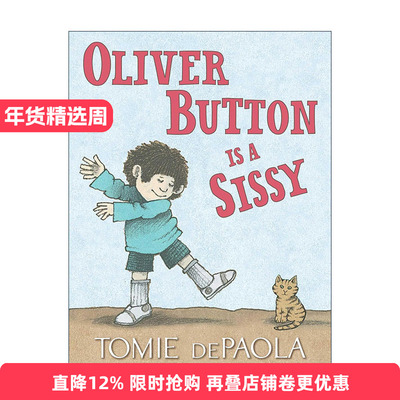 英文原版 Oliver Button Is a Sissy 奥利弗是个娘娘腔 儿童性别意识培养 汤米· 狄波拉 英文版 进口英语原版书籍