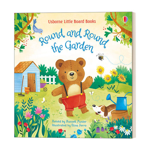 英文原版 Little Board Books Round and Round the Garden 绕着花园转啊转 纸板书 绘本 英文版 进口英语原版书籍