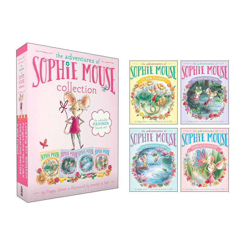 英文原版 The Adventures of Sophie Mouse Collection 老鼠苏菲历险记 1-4册套装 英文版 进口英语原版书籍