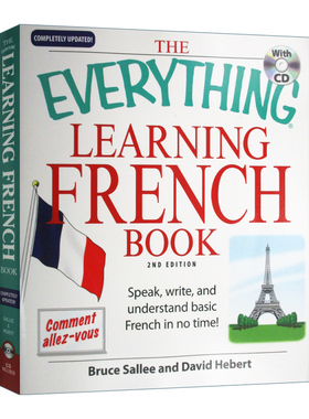 The Everything Learning French 百宝箱 法语学习书 带CD进口原版英文书籍