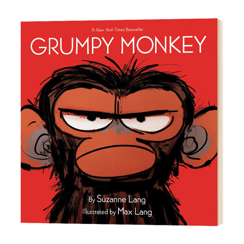 暴怒猴 Grumpy Monkey 脾气暴躁的猴子 英文原版书 0-3岁幼儿情绪管理绘本 图画故事书 进口原版英语书籍 Random House USA