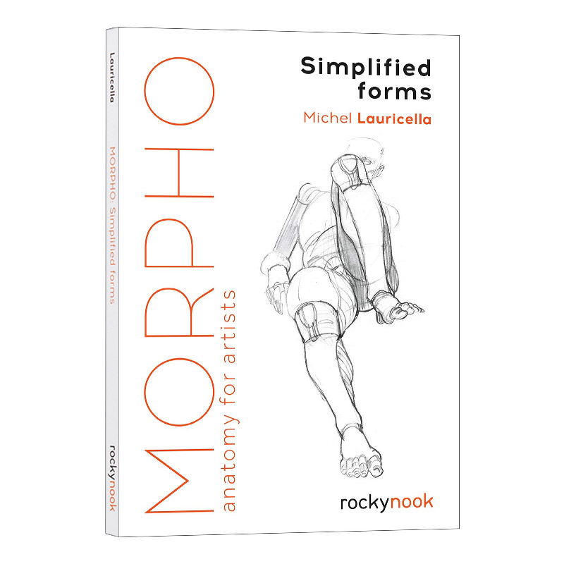 英文原版 Morpho Simplified Forms Anatomy for Artists 简易人体绘画教学 艺术家的解剖学 素描速写绘画技巧 英文版 进口英语书