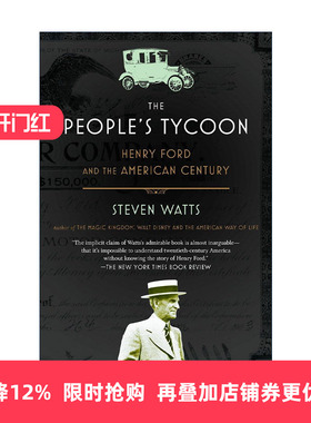 英文原版 The People's Tycoon 人民大亨 亨利·福特与美国世纪 汽车 传记 Steven Watts 英文版 进口英语原版书籍