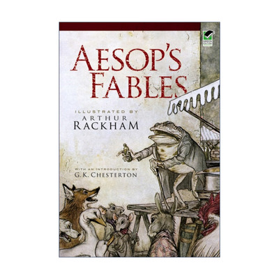 英文原版 Aesop's Fables 伊索寓言全集 Dover儿童经典文学插图版 英文版 进口原版英文书籍