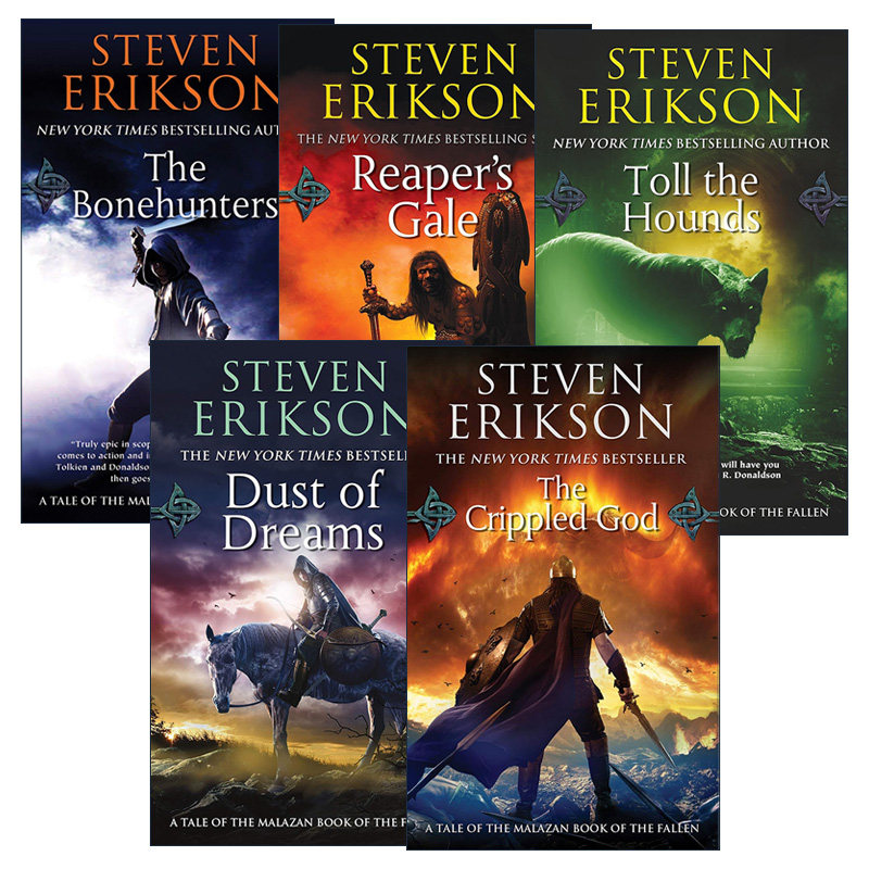 英文原版 Malazan Book of the Fallen 玛拉兹英灵录6-10册 史蒂芬埃里克森 史诗奇幻小说 英文版 进口英语原版书籍