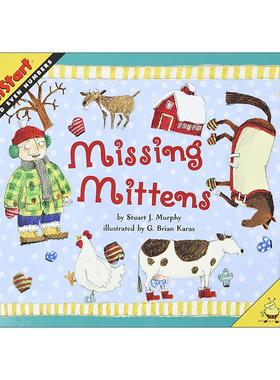 英文原版 Mathstart Level 1 Missing Mittens 数学启蒙绘本1级 英文版 进口英语原版书籍