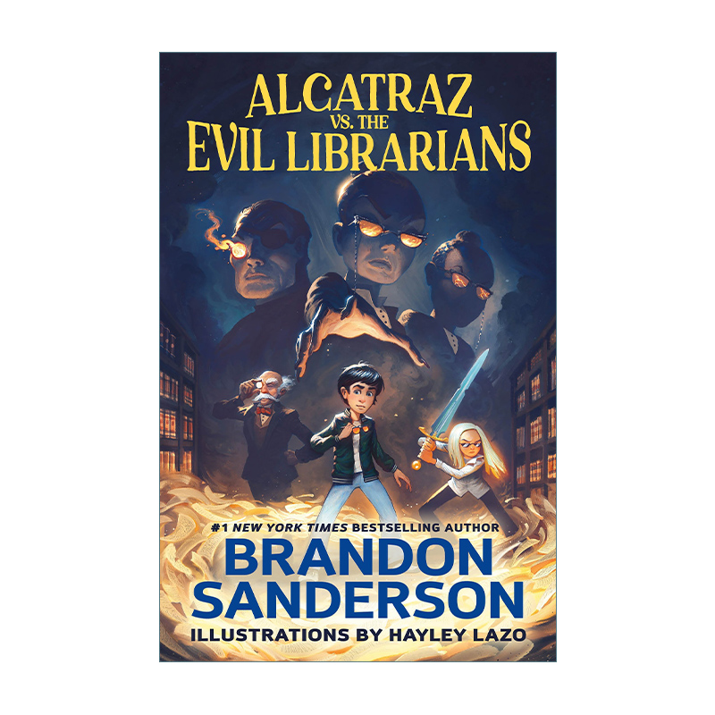 Alcatraz vs. the Evil Librarians阿尔卡特拉兹与黑暗眼镜侠飓光志作者进口原版英文书籍