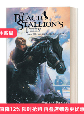 英文原版 The Black Stallion's Filly 黑神驹系列 黑神驹的母马 Walter Farley 青少年骑马动作冒险小说 英文版 进口英语书籍