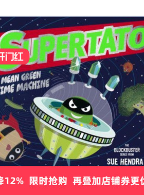 英文原版 Supertato Mean Green Time Machine 土豆超人 绿色时光机 Sue Hendra & Paul Linnet 纸板书 英文版 进口英语原版书籍