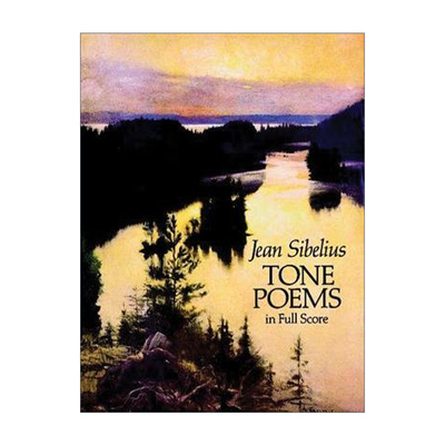 英文原版 Finlandia and Other Tone Poems in Full Score 芬兰颂和其它交响诗全谱 Jean Sibelius 英文版 进口英语原版书籍