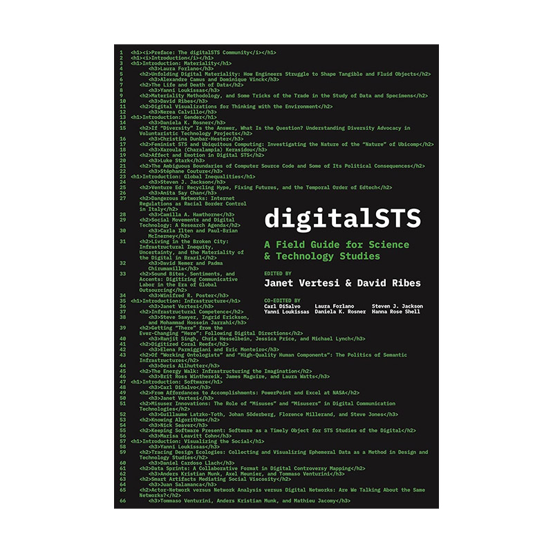 英文原版 digitalSTS 数字科技 科学技术研究现场指南 普林斯顿大学社会学助理教授Janet Vertesi英文版 进口英语原版书籍