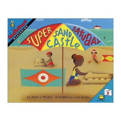 英文原版 Mathstart Level 2 Super Sand Castle Saturday 数学启蒙绘本2级 英文版 进口英语原版书籍