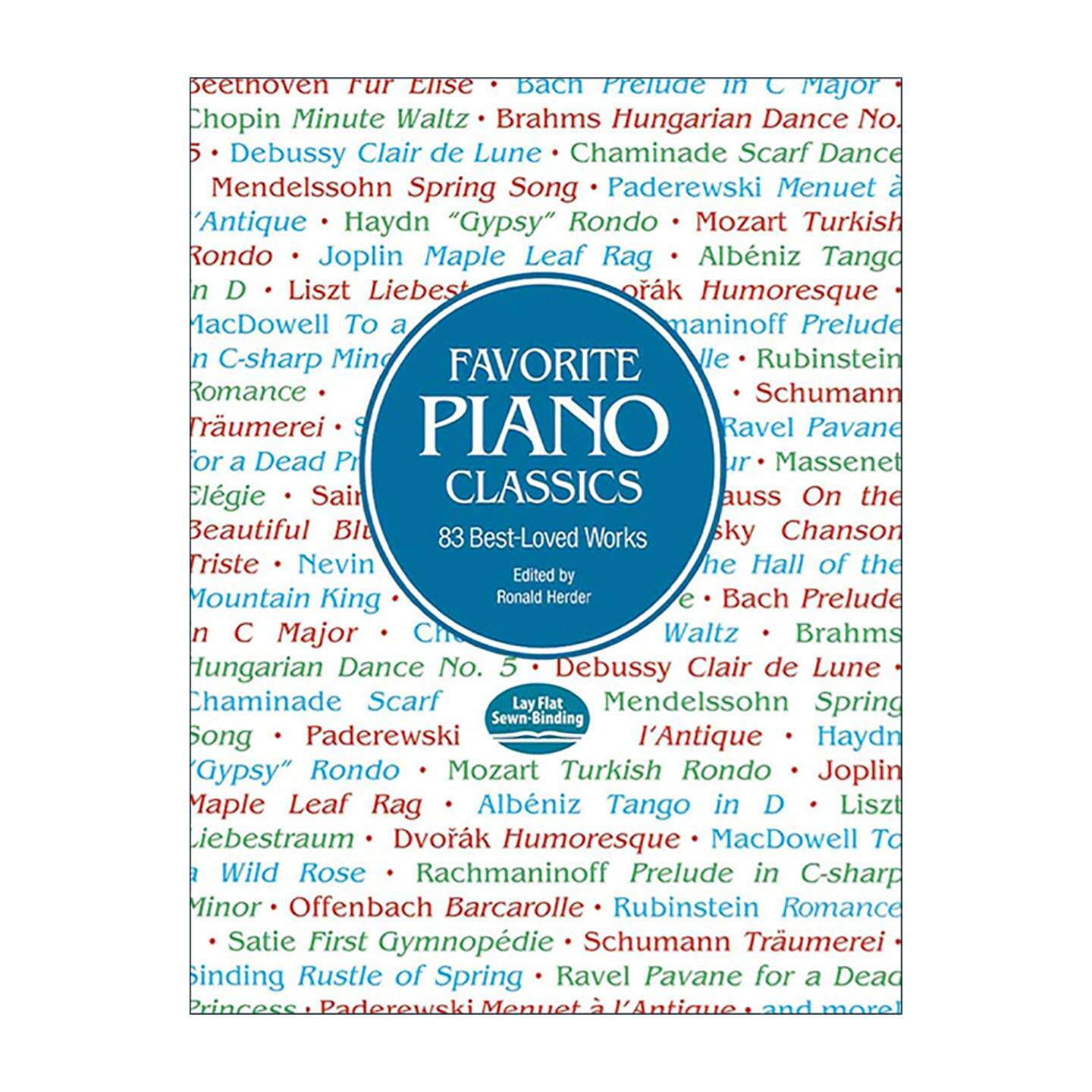 英文原版 Favorite Piano Classics 世纪钢琴名曲 贝多芬 李斯特 莫扎特 英文版 进口英语原版书籍