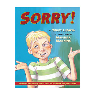 隐形男孩作者Trudy Sorry 看不见 英文原版 Ludwig 进口英语原版 儿童章节桥梁书 英文版 对不起 书籍 欺负 精装 男孩
