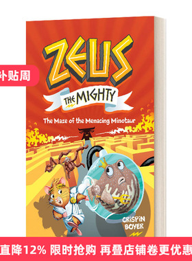 英文原版 Zeus The Mighty The Maze of the Menacing Minotaur 强大的宙斯2 凶险的牛头怪迷宫 儿童桥梁章节故事书 进口英语书籍