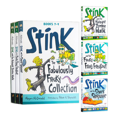 小朱迪姐弟篇Stink7-9册盒装 英文原版 Stink The Fabulously Freaky Collection 英文版进口儿童桥梁章节书 英语课外阅读书籍