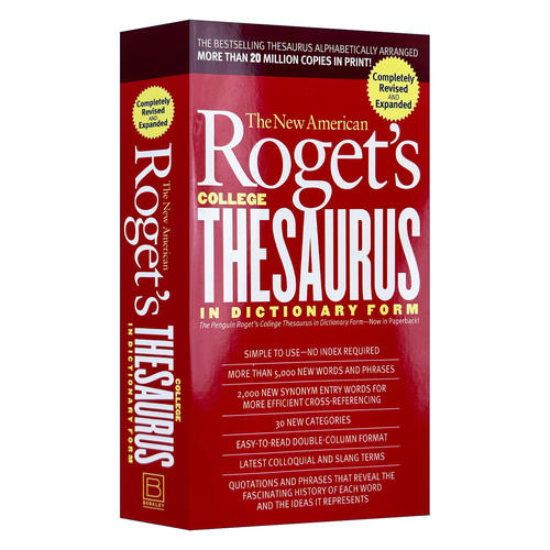 英文原版 New American Roget's College Thesaurus in Dictionary Form 新美国罗格大学词典 修订和更新 英文版 进口英语书籍