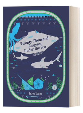 英文原版 Twenty Thousand Leagues Under the Sea 海底两万里 皮革精装版 巴诺儿童经典 英文版 进口英语原版书籍