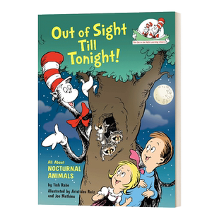 英文原版 Out of Sight Till Tonight All About Nocturnal Animals 苏斯博士 戴帽子的猫图书馆 夜行动物 英文版 进口英语书籍